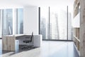 Modern CEO office, side view Royalty Free Stock Photo