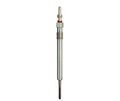 Modern ceramic rod glow plug for diesel engine on a white background, isolate, close-up. Heating element of a car Royalty Free Stock Photo