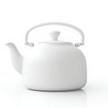 Modern Ceramic Teapot Isolated on White Background. Generative ai