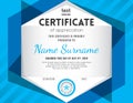 Modern certificate background design template