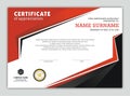 Modern Certificate or Diploma with Stylish Design