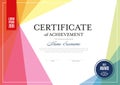 Modern certificate template