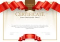 Modern Certificate. Template diplomas, currency.