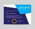 Modern certificate template and trendy