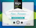 Modern certificate triangle background frame design