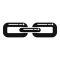Modern chain icon simple vector. Web link Royalty Free Stock Photo