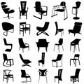 modern chair vector 2 Royalty Free Stock Photo