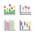 Modern Charts Flat Icons