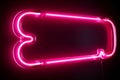 Modern chat symbol A bold pink neon element for attention