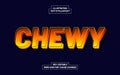 Modern Chewy Text Style Effect Royalty Free Stock Photo