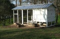 Modern chicken coop has automated door for chickens