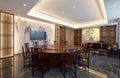Modern Chinese style office,  dining room Royalty Free Stock Photo