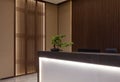 Modern Chinese style office, Reception desk