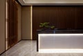 Modern Chinese style office,  Reception desk Royalty Free Stock Photo