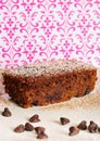 Modern chocolate zucchini bread Royalty Free Stock Photo