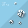 Modern christmas card with flat design Royalty Free Stock Photo