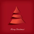 Modern Christmas tree design Royalty Free Stock Photo