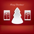 Modern Christmas tree design Royalty Free Stock Photo