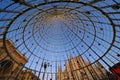 Milan, Italy: 23 December 2019: Modern christmas tree in Duomo square.