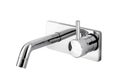 Modern chrome faucet for hot and cold water