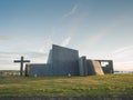 Modern church in BlÃÂ¶nduÃÂ³s, Iceland