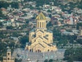 Modern church at the center of old Tbilisi Royalty Free Stock Photo