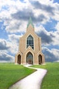 Modern church in countryside Royalty Free Stock Photo