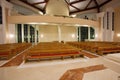 Modern church interior Royalty Free Stock Photo