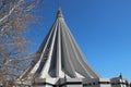 modern church (madonna delle lacrime basilica) - syracuse - italy