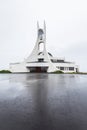 Modern church Stykkisholmskirkja in Iceland