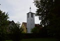 Modern Church in the Town Bomlitz, Lower Saxony Royalty Free Stock Photo