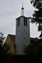 Modern Church in the Town Bomlitz, Lower Saxony Royalty Free Stock Photo