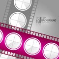 Modern Cinema Background Design. Vector Elements. Minimal Film Illustration. EPS10