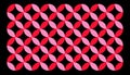 Modern circle geometric pattern. Abstract round geometry shapes, mosaic ornament simple composition. Vector background