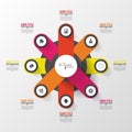 Modern circle infographic design template. Vector Royalty Free Stock Photo