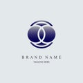 modern circle logo template design for brand or company and other Royalty Free Stock Photo