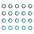 Modern circle progress bar icon set vector illustration Royalty Free Stock Photo