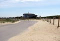 Beach Cafe Building with Expansive Glass Windows, West Wittering Royalty Free Stock Photo