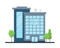 Modern city building exterior. Office center or business house. Royalty Free Stock Photo