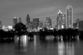 Modern city Dallas night scenes Royalty Free Stock Photo