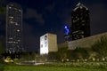 Modern city Dallas night scenes Royalty Free Stock Photo