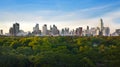 Modern city in a green environment,Suan Lum,Bangkok,Thailand