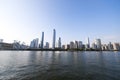The modern city in Guangzhou, the special business area along the pearl river. Royalty Free Stock Photo