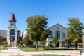 modern city hall in old western city of Kerrville, Texas