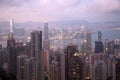 Hongkong has seen from Taiping mountain sunset