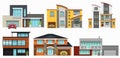 Modern city houses Royalty Free Stock Photo