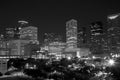 Modern city Houston night scenes