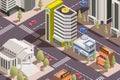 Modern City Isometric Illustration