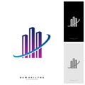 Modern City Logo Concepts. Corporate Business Finance Logo design vector template - Vector Royalty Free Stock Photo