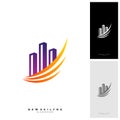 Modern City Logo Concepts. Corporate Business Finance Logo design vector template - Vector Royalty Free Stock Photo